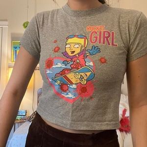 Vintage y2k rocket girl shirt😇👯‍♀️!!